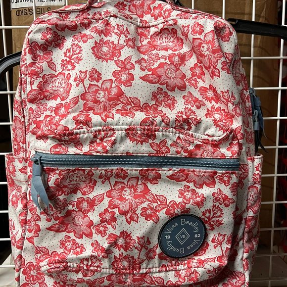 Vera Bradley 1982 Floral Print Rain Garden Zip Closure Backpack - Red main image 4